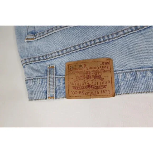 Vintage Y2K 2000 Levis 550 Mens 36x30 Distressed Relaxed Fit Denim Jeans USA